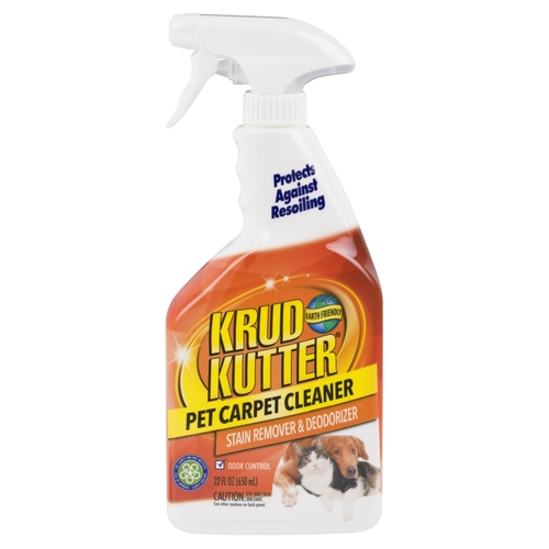 Krud Kutter 305474 Pet Carpet Cleaner, Liquid, Mild, 22 oz Bottle