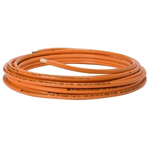 OilShield DG08100 Copper Tubing, 3/8 in, 100 ft L, Dehydrated, Coil - pack of 3