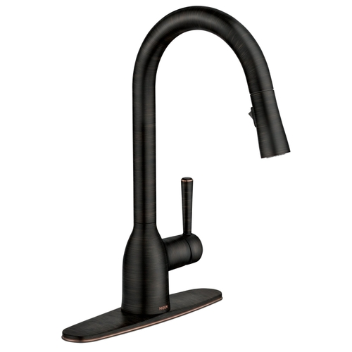 Adler Series Pull-Down Kitchen Faucet, 1.5 gpm, 1-Faucet Handle, 1-Faucet Hole, Metal, Lever Handle