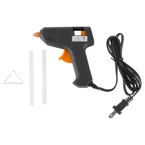 Vulcan JL-GG-10 Glue Gun, 9/32 in Dia Glue Stick, Black/Orange