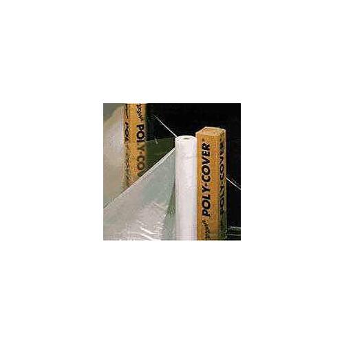 Poly Film, 25 ft L, 15 ft W, Clear