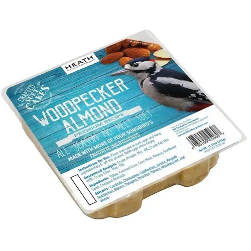 Heath DDC1-12 Crafted Suet Wild Bird Seed Cake, 11.75 oz Pack
