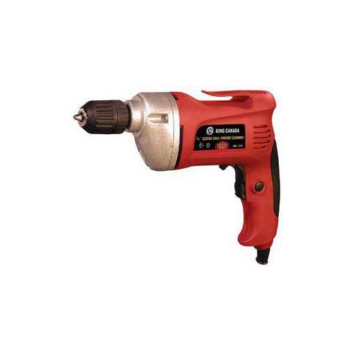 KING CANADA 8304N Performance Plus Electric Drill, 5 A, 3/8 in Chuck, Keyless Chuck