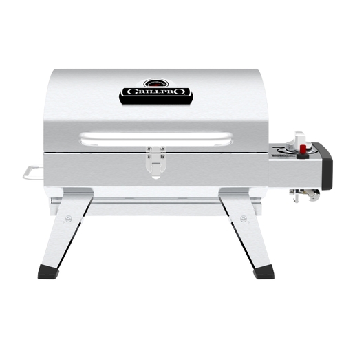 Tabletop Gas Grill, 10,000 Btu, Propane, 1-Burner, 200 sq-in Primary Cooking Surface