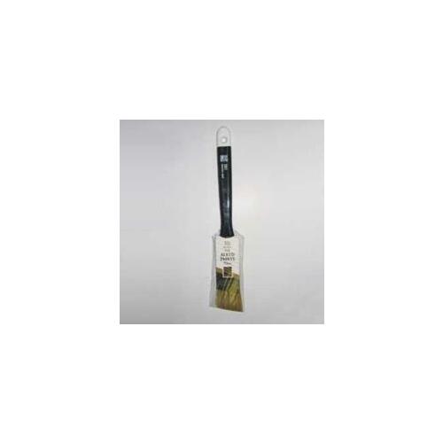 NOUR 351-60N Angular Paint Brush, 2.4 in W, 2-3/4 in L Bristle, Natural White Bristle, Sash Handle