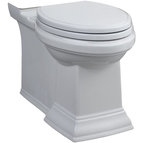 American Standard 3851A101.020 Town Square Toilet Bowl, Elongated, 1.28 gpf Flush, 12 in Rough-In, Vitreous China, White