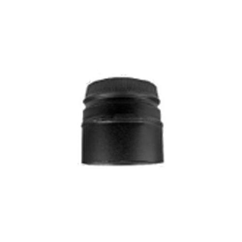 SELKIRK DSP7SA-1 Chimney Adaptor, 7 in Dia, 5-3/4 in L, 7-1/2 in Connection, Stainless Steel, Black