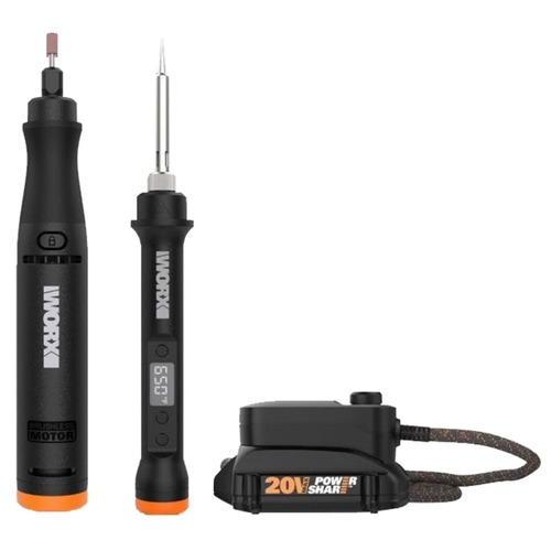 Worx WX988L MAKERX Combination Kit, Battery Included, 20 V, 2-Tool