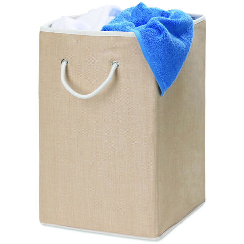 Honey-Can-Do HMP-01453 Laundry Hamper with Handle, Polyester Bag, 13-3/4 in W, 22 in H, 14 in D