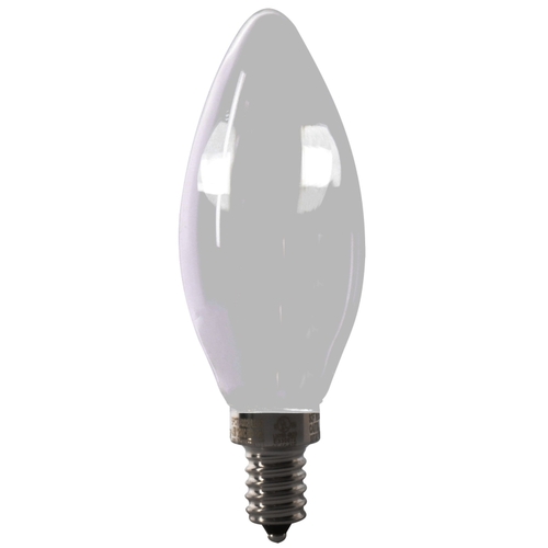 LED Light Bulb, Decorative, 40 W Equivalent, Candelabra Lamp Base, Dimmable, Frosted - pack of 2