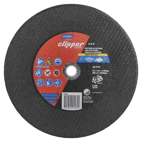 NORTON CLIPPER 70184601489 WHEEL CUT-OFF T1 12X1/8X1/20MM