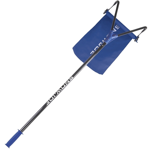 Snow Removal Roof Rake, 15 in L Blade, Polyester Blade, Rubber Handle, 50 in L