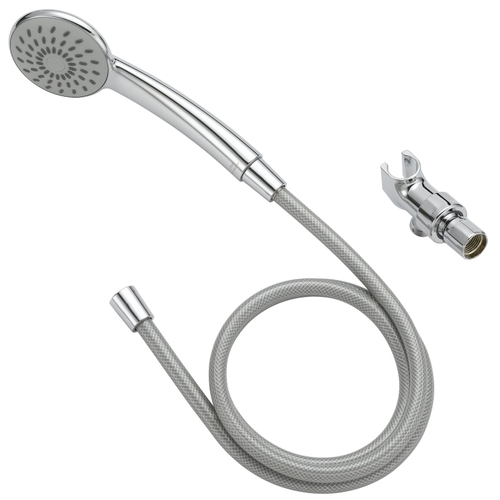 Hand-Held Shower Head, 1.75 (6.6) 80 gpm (L/MIN) psi, 1/2-14 NPT Connection, Threaded, PVC, Chrome