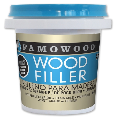 Famowood Wood Filler, Paste, Walnut, 0.25 pt
