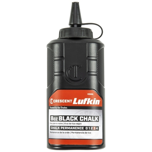 Chalk Refill, Black, 8 oz Bottle