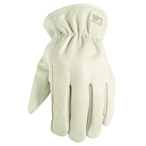 Wells Lamont Men's Reinforced Cowhide Leather Work Gloves with Palm Patch