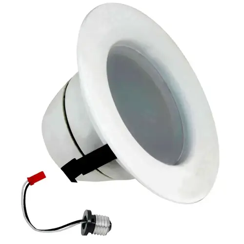 LEDR4/950CA Recessed Downlight, 7.2 W, 120 V, LED Lamp White