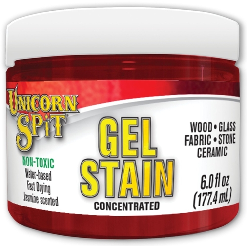 UNICORN SPIT Gel Stain and Glaze, Molly Red Pepper, 6 fl-oz, Jar