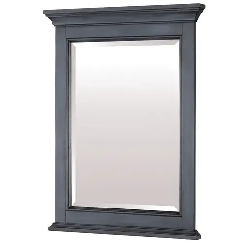 Brantley Series Framed Mirror, Rectangular, 24 in W, 32 in H, Wood Frame, Wall Mounting