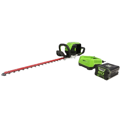 Hedge Trimmer, Battery Included, 2.5 Ah, 80 V, 3/4 in Cutting Capacity, 24 in Blade