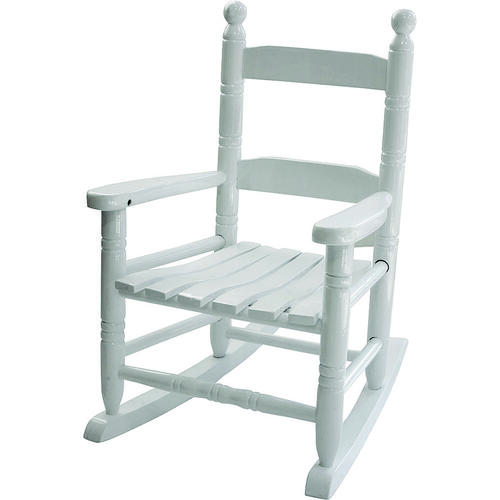 Jack Post KN-14W KN-10-W Child Rocking Chair, 14-3/4 in OAW, 18-3/4 in OAD, 22-1/2 in OAH, Hardwood, White