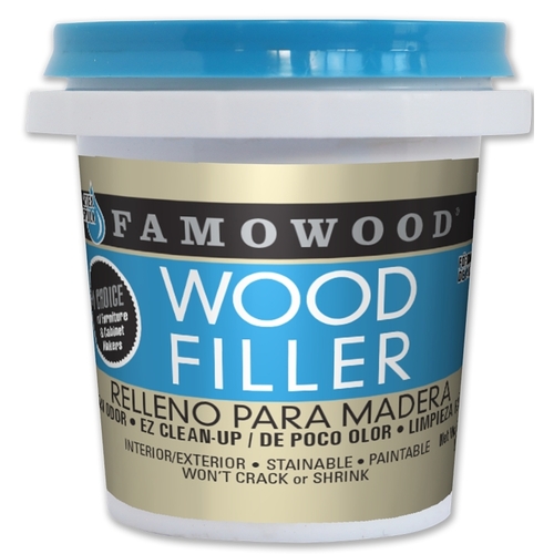 Famowood Wood Filler, Paste, White, 0.25 pt