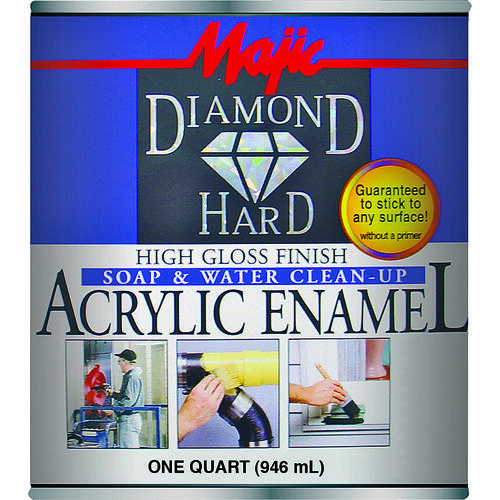 Majic Paints 8-1501-1-XCP4 DiamondHard Enamel Paint, Gloss, Black, 1 gal Can - pack of 4