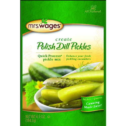 Mrs. Wages W623-J7425 Polish Dill Pickle Mix, 6.5 oz Pouch