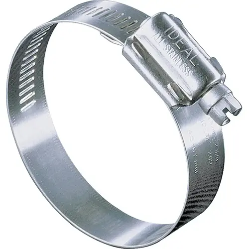 Ideal Tridon 6812053 Hy-Gear 68-0 Series Interlocked Worm Gear Hose Clamp, Stainless Steel