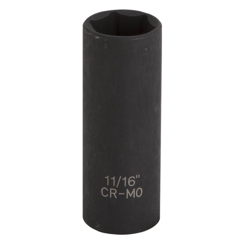 Deep Impact Socket, 11/16 in Socket, Black Phosphate