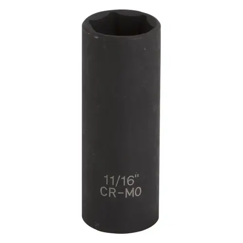 Deep Impact Socket, 11/16 in Socket, Black Phosphate