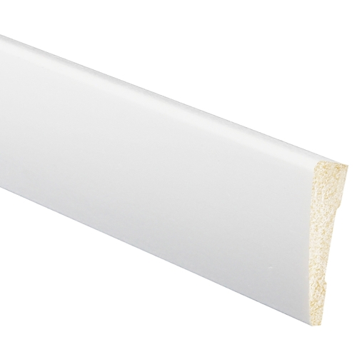 327 Ranch Case Moulding, 7 ft L, 2-1/4 in W, Polystyrene, Crystal White - pack of 15