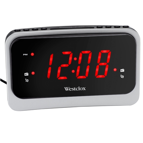 Westclox 80231NS Clock Radio, LED Display, Snooze
