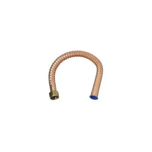Copper-Flex Series Water Heater Connector, 3/4 in, FIP x Sweat, Copper, 24 in L