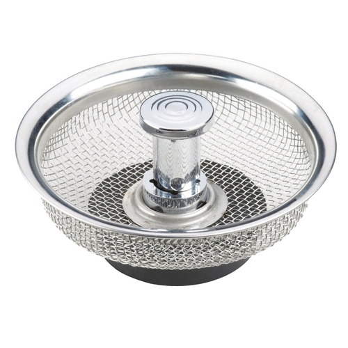 Moen M2190 Basket Strainer, Stainless Steel, Chrome, For Kitchen Sink