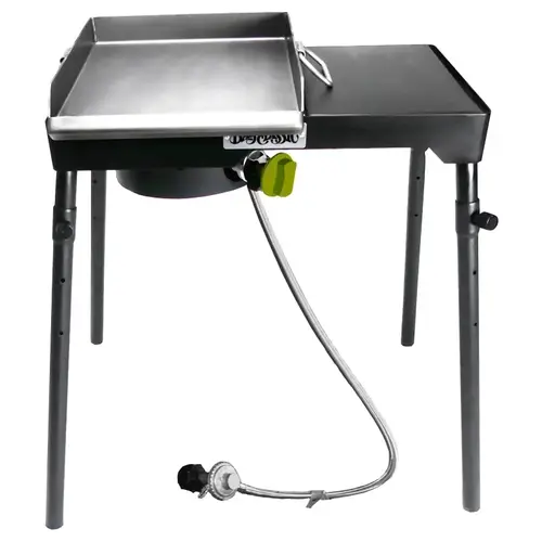 BARBOUR PS115 Patio Stove with Griddle Tapper, 1-Burner, 30,000 Btu, Aluminum/Steel
