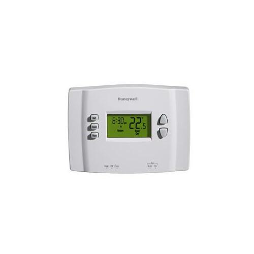 Programmable Thermostat, 120 to 240 V, Backlit Display, White
