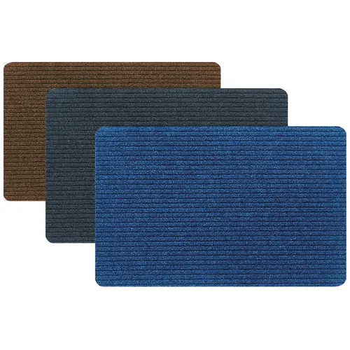 Apache 20 In. x 30 In. Carpet/Recycled Rubber TriRib Door Mat