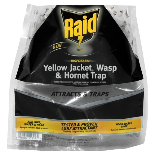 RAID WASPBAG-RAID-XCP6 WASPBAG- Yellow Jacket/Wasp and Hornet Trap, Liquid, Fruit - pack of 6