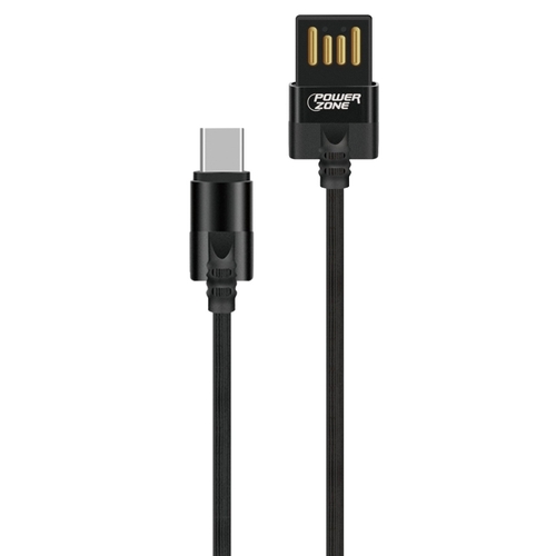 Micro Charging Cable, PVC, Black, 3 ft L