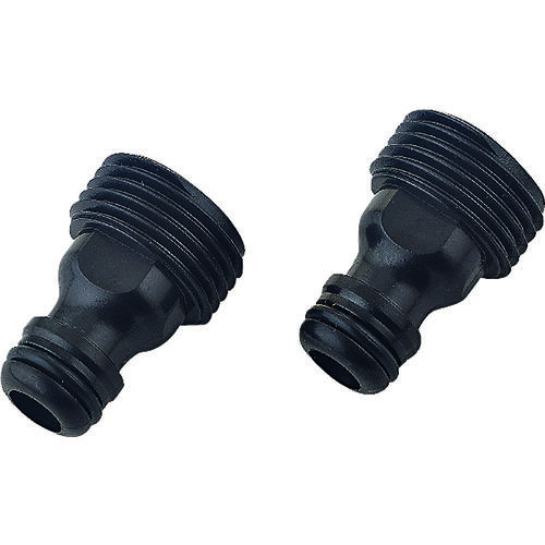 Tap Adapter Male Thread, Male Thread, Plastic, Black, For: Quick Connector - pack of 2