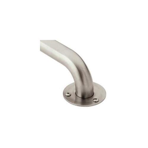 Grab Bar, 24 in L Bar, 300 lb, Stainless Steel, Screw Mounting