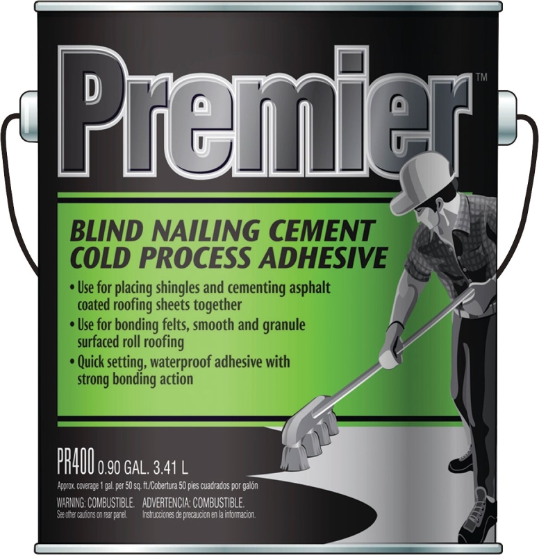 HENRY PR400042 Adhesive Cement, Black, Liquid, Paste, 1 gal