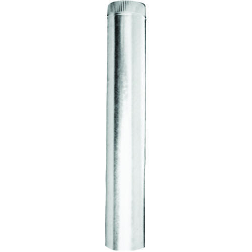 AmeriVent 3E18 Type B Gas Vent Pipe, 3 in OD, 18 in L, Galvanized Steel