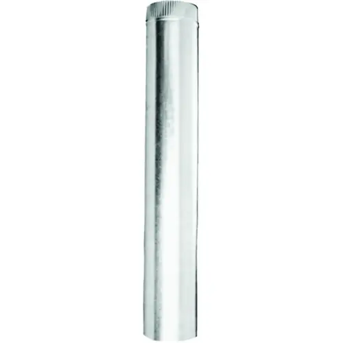 Type B Gas Vent Pipe, 3 in OD, 18 in L, Galvanized Steel