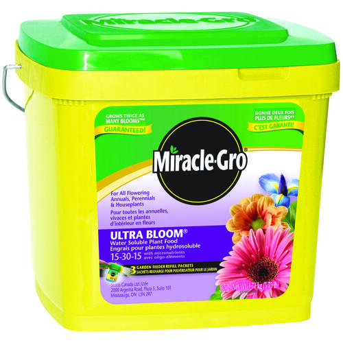 Miracle-Gro 2756310 Plant Food, 3.3 lb Pail, Powder, 15-30-15 N-P-K Ratio