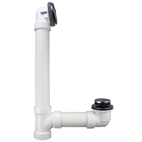 Bath Drain Assembly, PVC, Chrome