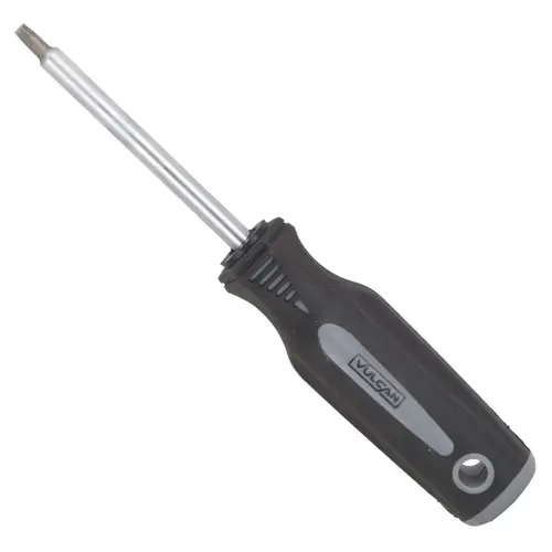 Screwdriver, S3 Drive, Square Drive, 8-1/2 in OAL, 4 in L Shank Satin Chrome Plated