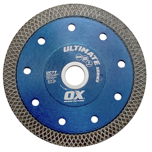 OX GROUP USA OX-UCTT-4.5 ULTIMATE UCTT -UCTT-4.5 Blade, 4-1/2 in Dia, 7/8 to 5/8 in Arbor, Segmented, Super Thin Turbo Rim