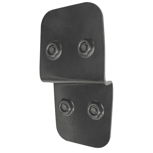 Post to Beam Support, 6 in H, Steel, Black, Galvanized/Powder-Coated - pack of 2